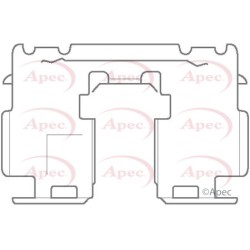 Brake Disc Pad Accessory Kit APEC KIT1137
