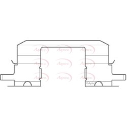 Brake Disc Pad Accessory Kit APEC KIT1139