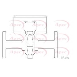 Brake Disc Pad Accessory Kit APEC KIT532 OE Ref 43244SG0003