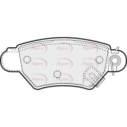 Brake Pad Set APEC PAD1024 OE Ref 09195685 APEC