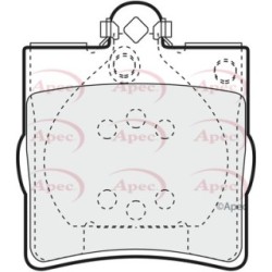 Brake Pad Set APEC PAD1063 OE Ref 05126300AA APEC