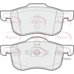 Brake Pad Set APEC PAD1075 OE Ref 2724011 APEC