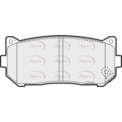 Brake Pad Set APEC PAD1101 OE Ref 2628ZK9A0 APEC