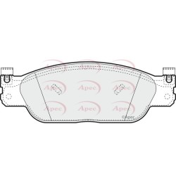 Brake Pad Set APEC PAD1132 OE Ref XR812435 APEC