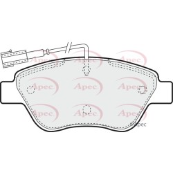 Brake Pad Set APEC PAD1274 OE Ref 1636412880 APEC