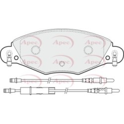 Brake Pad Set APEC PAD1283 OE Ref 425216 APEC