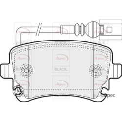 Brake Pad Set APEC PAD1352B OE Ref 4F0698451G APEC