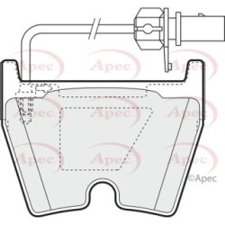 Brake Pad Set APEC PAD1378 OE Ref 420698151D APEC