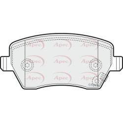 Brake Pad Set APEC PAD1466 OE Ref 4308239 APEC