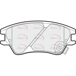Brake Pad Set APEC PAD1474 OE Ref 5810105A10 APEC