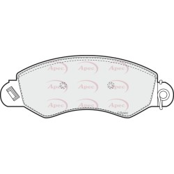 Brake Pad Set APEC PAD1479 OE Ref 545990027 APEC