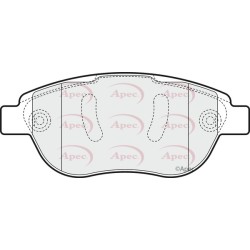 Brake Pad Set APEC PAD1547 OE Ref 425252 APEC