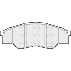 Brake Pad Set APEC PAD1606 OE Ref 044650K160 APEC