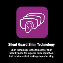 Brake Pad Set APEC PAD1615B OE Ref 34112413077