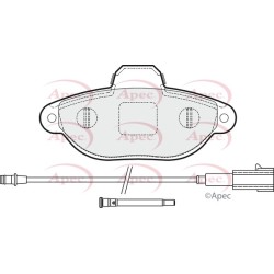 Brake Pad Set APEC PAD1627 OE Ref 77364635 APEC