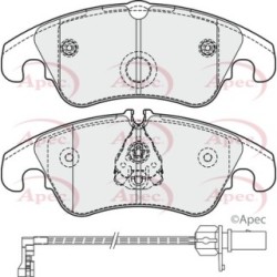 Brake Pad Set APEC PAD1861 OE Ref 8K0698151B APEC
