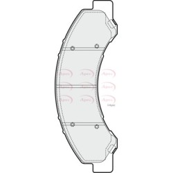 Brake Pad Set APEC PAD1889 OE Ref 8973292660 APEC