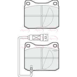 Brake Pad Set APEC PAD1901 OE Ref CD6956P APEC