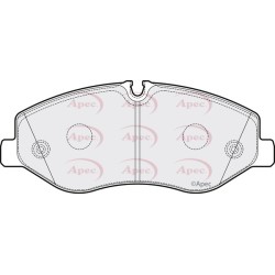 Brake Pad Set APEC PAD2051 OE Ref 4474200220 APEC