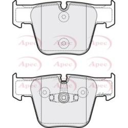 Brake Pad Set APEC PAD2122 OE Ref 0044207520 APEC
