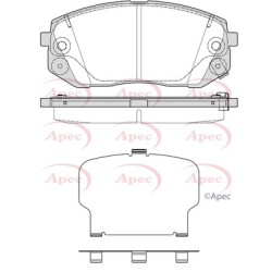 Brake Pad Set APEC PAD2348 OE Ref 58101J7A30 APEC