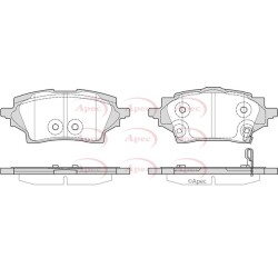 Brake Pad Set APEC PAD2375 OE Ref T044660240 APEC