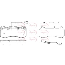 Brake Pad Set APEC PAD2384 OE Ref 673010318 APEC