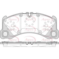 Brake Pad Set APEC PAD2411 OE Ref 95B698151AK APEC