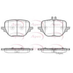 Brake Pad Set APEC PAD2457 OE Ref 0004209305 APEC