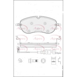 Brake Pad Set APEC PAD2495 OE Ref 1EA698151D APEC