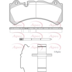 Brake Pad Set APEC PAD2521 OE Ref 31408076 APEC