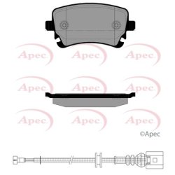 Brake Pad Set APEC PAD2527 OE Ref 3W5698451B APEC