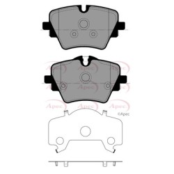 Brake Pad Set APEC PAD2651 OE Ref 34108837151 APEC