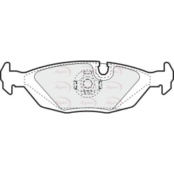 Brake Pad Set APEC PAD404 OE Ref 34111159273 APEC