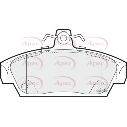 Brake Pad Set APEC PAD659 OE Ref GBP90318AF APEC