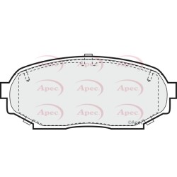 Brake Pad Set APEC PAD746 OE Ref N0Y13328ZA APEC