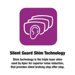 Brake Pad Set APEC PAD821 OE Ref 0446526030