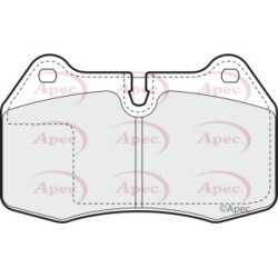 Brake Pad Set APEC PAD836 OE Ref 34111162175 APEC