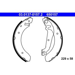 Brake Shoe Set ATE 03.0137-0157.2 OE Ref 5015665