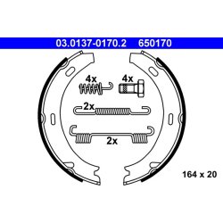 Handbrake Shoe Set ATE 03.0137-0170.2 OE Ref 1244200320