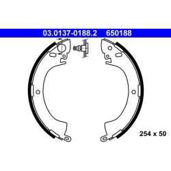Jeu de mâchoires de frein ATE 03.0137-0188.2 pour MITSUBISHI L, L200, PAJERO