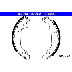 Brake Shoe Set ATE 03.0137-0209.2 OE Ref 7701349780