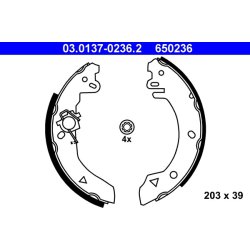 Brake Shoe Set ATE 03.0137-0236.2 OE Ref 6183877