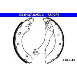 Brake Shoe Set ATE 03.0137-0253.2 OE Ref 7267808