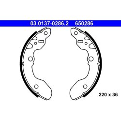 Brake Shoe Set ATE 03.0137-0286.2 OE Ref 5320060860