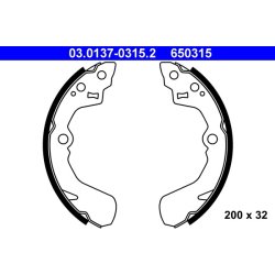 Brake Shoe Set ATE 03.0137-0315.2 OE Ref 0449587707000