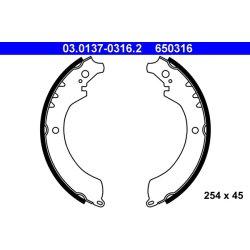 Brake Shoe Set ATE 03.0137-0316.2 OE Ref 0449587601000