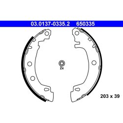 Brake Shoe Set ATE 03.0137-0335.2 OE Ref 7701207266