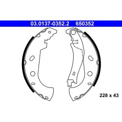 Brake Shoe Set ATE 03.0137-0352.2 OE Ref 77362284