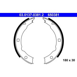 Handbrake Shoe Set ATE 03.0137-0381.2